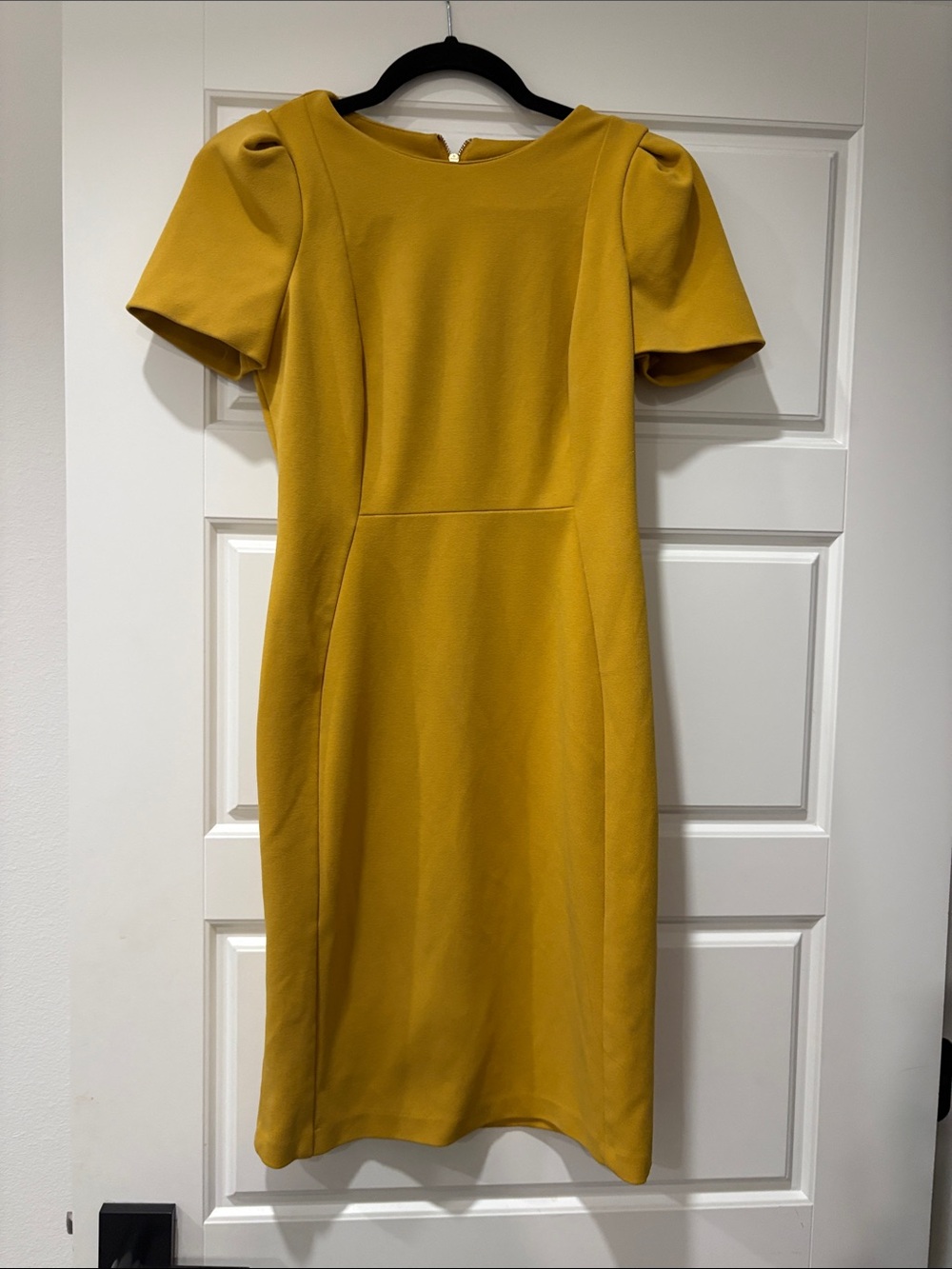 Calvin Klein Mustard Yellow Midi Dress